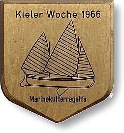 sailing badge Marinekutterregatta Kiel Plakette 1966