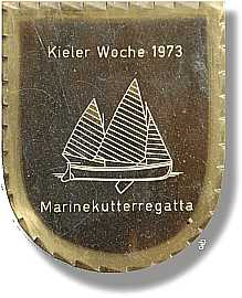 sailing badge Marinekutterregatta Kiel Plakette 1973