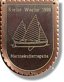 sailing badge Marinekutterregatta Kiel Plakette 1992