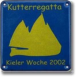 sailing badge Marinekutterregatta Kiel Plakette 2002