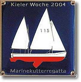 sailing badge Marinekutterregatta Kiel Plakette 2004