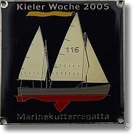 sailing badge Marinekutterregatta Kiel Plakette 2005