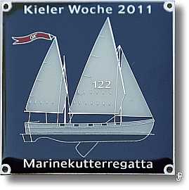 sailing badge Marinekutterregatta Kiel Plakette 2011