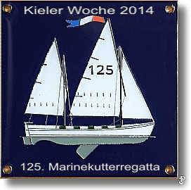 sailing badge Marinekutterregatta Kiel Plakette 2012