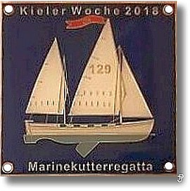 sailing badge Marinekutterregatta Kiel Plakette 2018