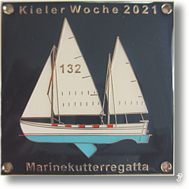 sailing badge Marinekutterregatta Kiel Plakette 2021