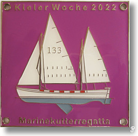 sailing badge Marinekutterregatta Kiel Plakette 2022