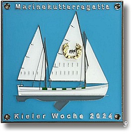 sailing badge Marinekutterregatta Kiel Plakette 2024