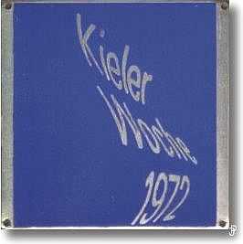 enamelled sailing badge Kieler Woche Plakette 1972