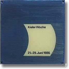 sailing badge Kieler Woche Plakette 1986