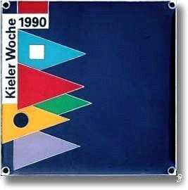 sailing badge Kieler Woche Plakette 1990