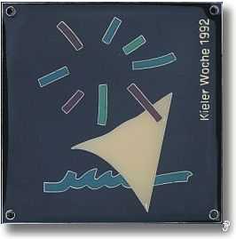 sailing badge Kieler Woche Plakette 1992
