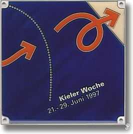 sailing badge Kieler Woche Plakette 1997