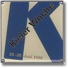 sailing badge Kieler Woche Plakette 1998