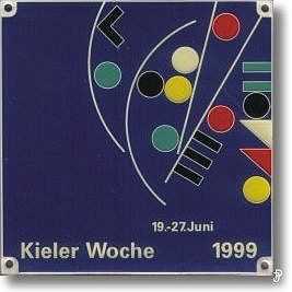 sailing badge Kieler Woche Plakette 1999