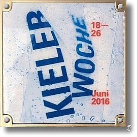 sailing badge Kieler Woche Plakette 2016